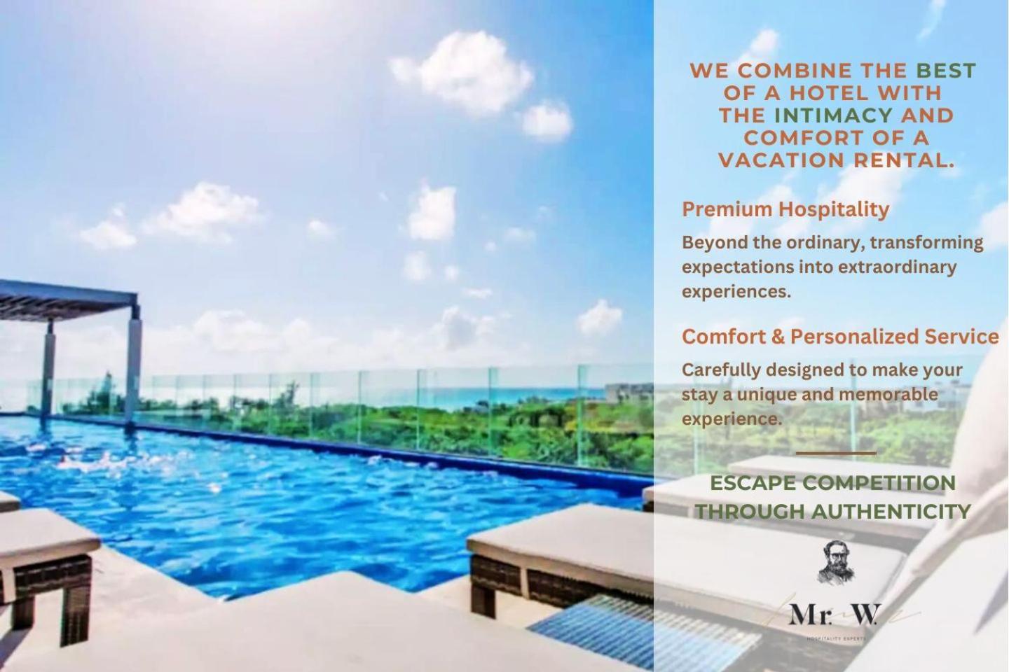 Private Pool & Jacuzzi Steps To Beach & 5Th Ave Playa del Carmen Eksteriør bilde