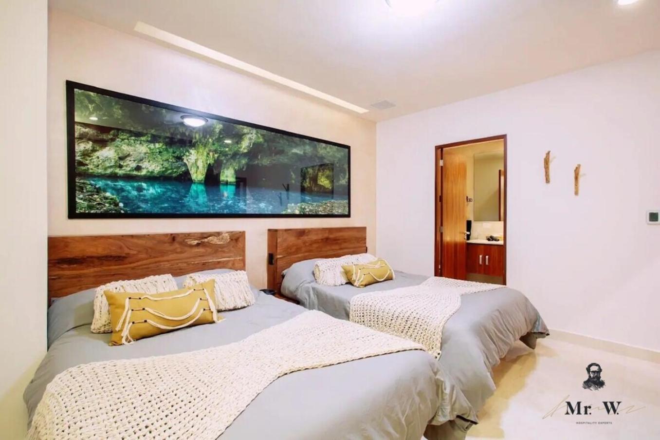 Private Pool & Jacuzzi Steps To Beach & 5Th Ave Playa del Carmen Eksteriør bilde